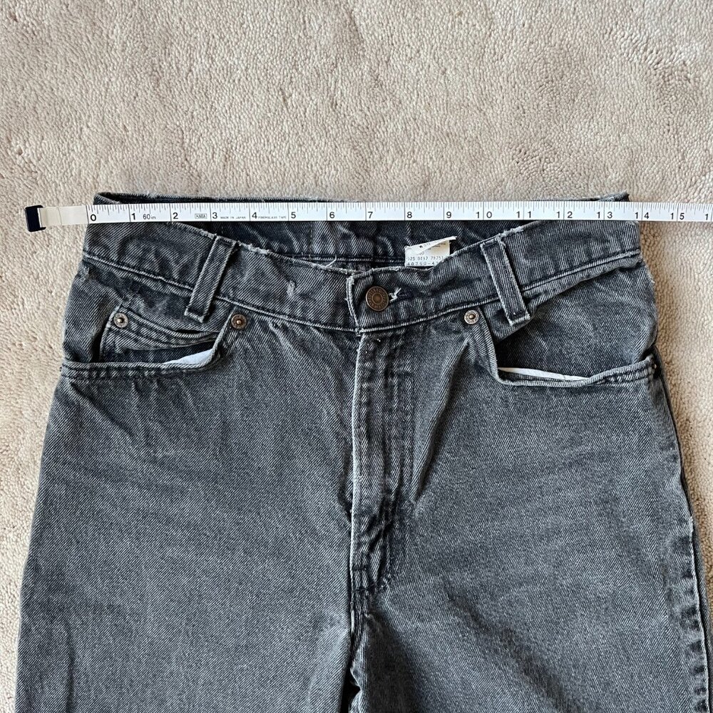 Vintage Levi's 550 Orange Tab Faded Black/Grey Jeans, W28 L29 - Picture 6 of 12